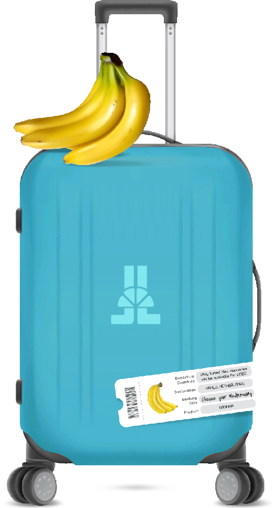 Banana week's luggage