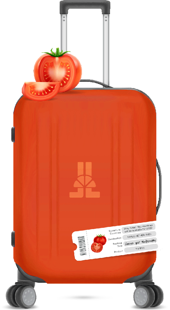 Fruit week: tomato luggage